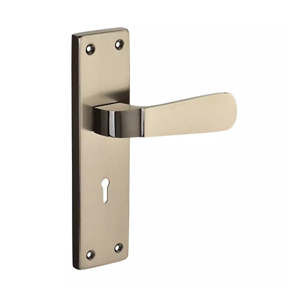 Link Invincible Cylinder Mortise Plate BSK Black Silver (10 inch) 254 mm