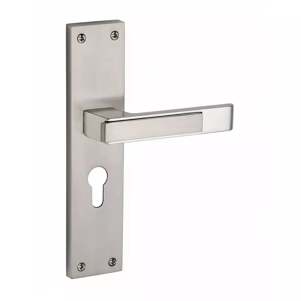 Harrison PTC Mortise Handle Set White Metal SN/CP Finish 70 mm Size, 20712