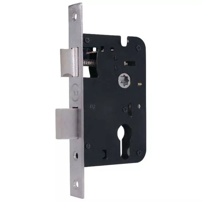 Yale Economy Residential Mortise Locks 45 mm Backset Stainless Steel Finish Zinc Alloy Latch Lock, 22-8545-S