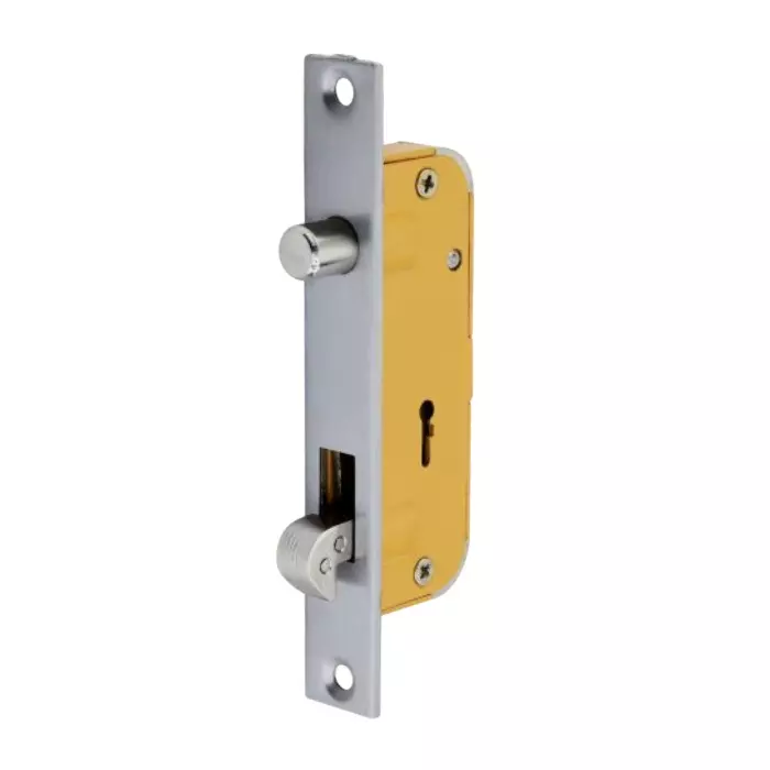 Harrison Mortise Lock Narrow Style Mild Steel BCP Finish for Aluminium & Wooden Door, 0684
