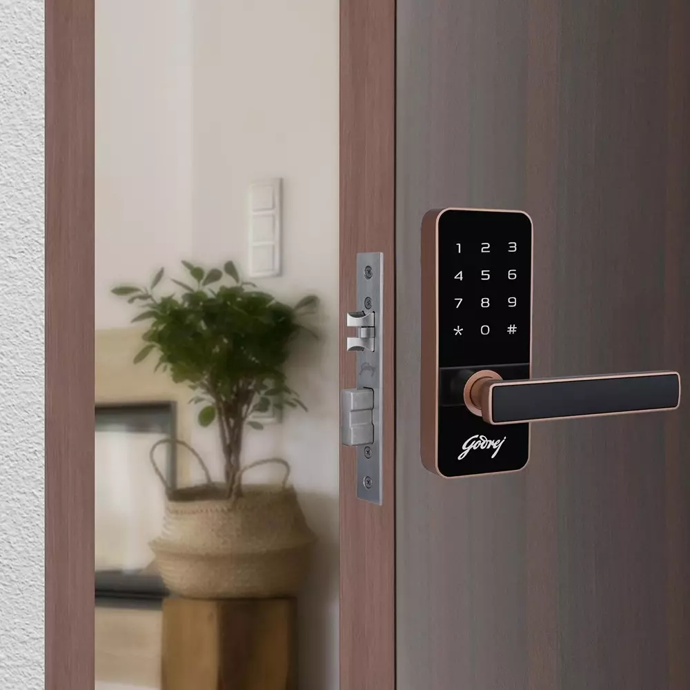 Godrej Digital Mortise Lock Catus Touch 50 mm Rose Gold, 4201