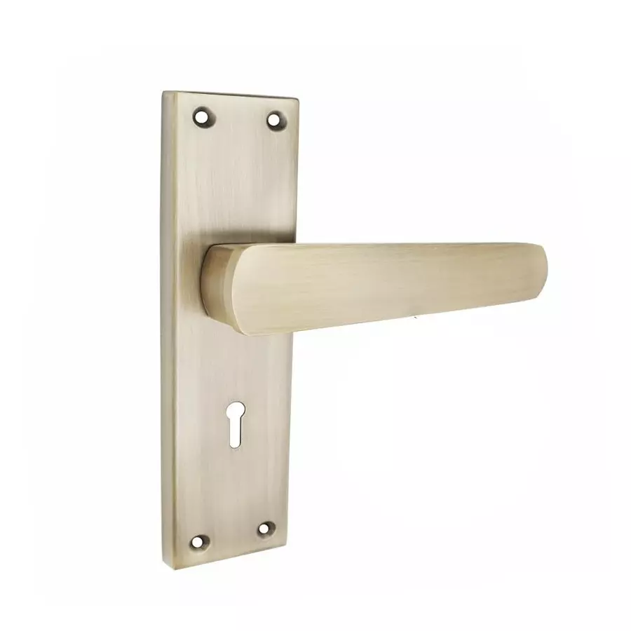 Harrison B-777 Series Mortise Lock Set 60 mm Aluminium Antique Finish with 3 Keys, 23538