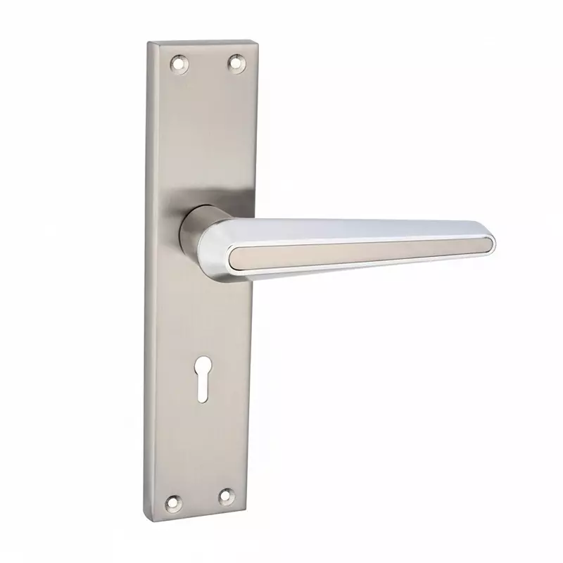 Harrison S-100 Series Mortise Lock Set Zamak 3 SS/CP Finish with 3 Keys, 30531