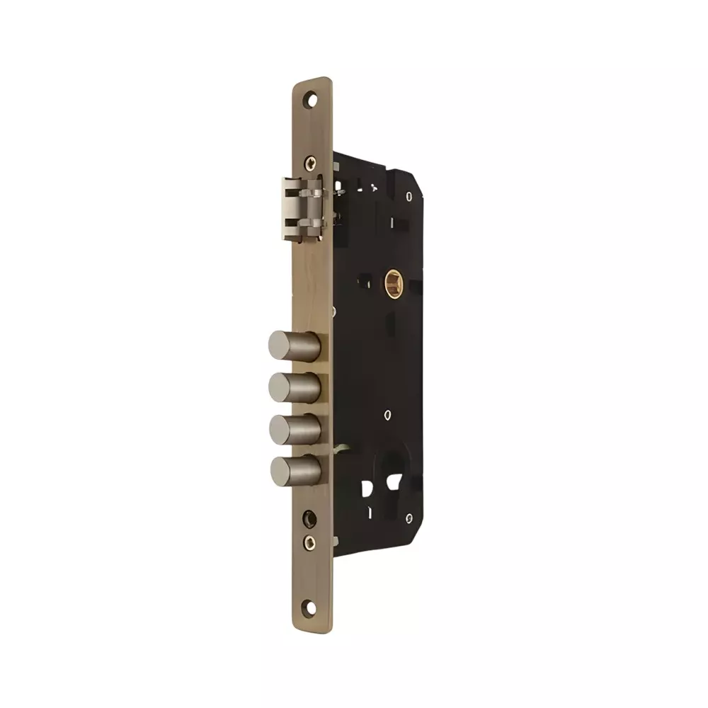 Ebco Mortise Door Lock Body Brass Zen 1 Antique Brass Finish and Size 85x50 mm, MDLBBZ1-50-AQ