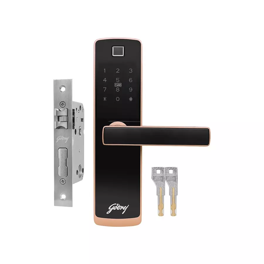 Godrej Digital Mortise Lock Catus Connect 60 mm Rose Gold, 4217