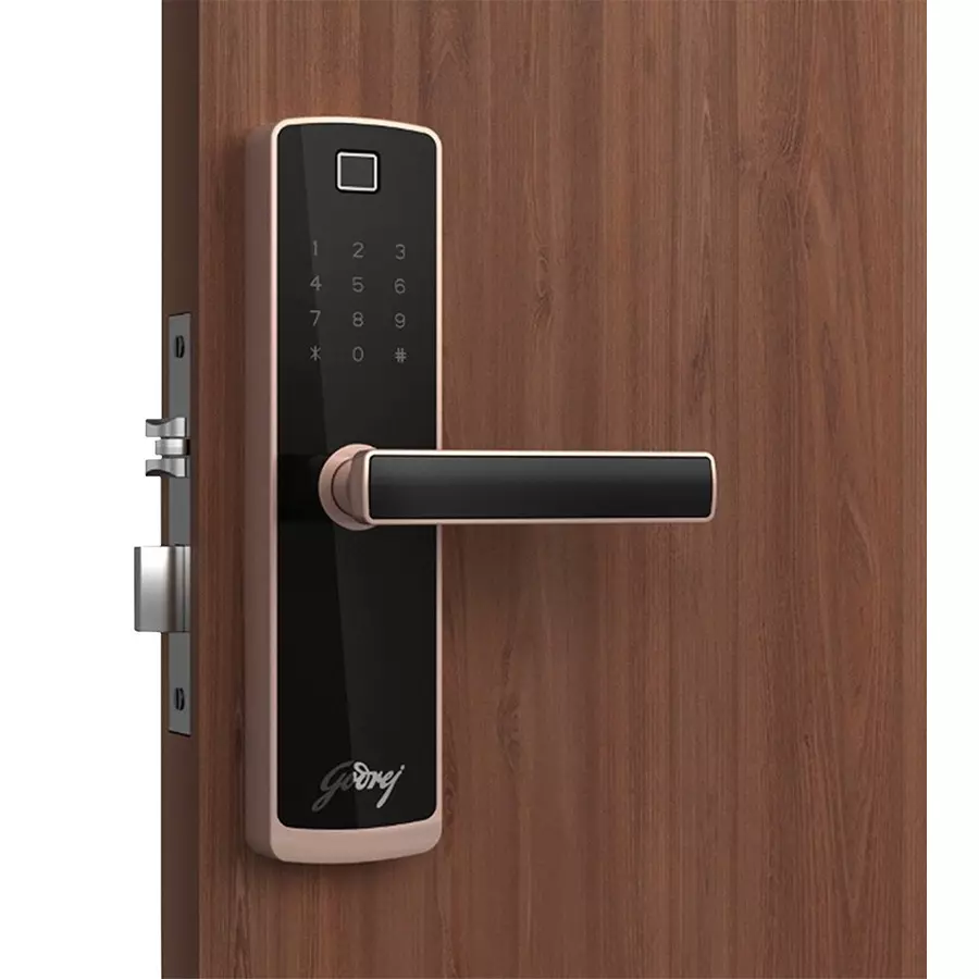 Godrej Digital Mortise Lock Catus Connect 60 mm Rose Gold, 4217