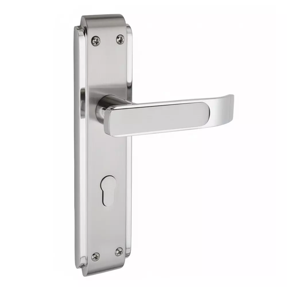 Harrison CAMRY Mortise Handle Set White Metal SN/CP Finish 70 mm Size, 80778