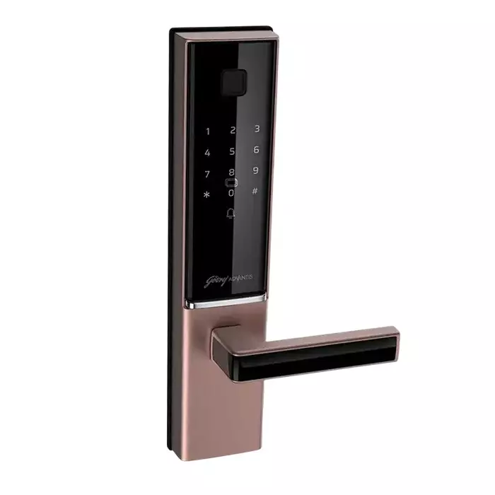 Godrej 7 in 1 Digital Mortise Lock Advantis GSL D1 60 mm Rose Gold, 4407