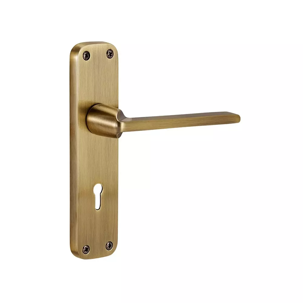 GODREJ ELC 10 Mortise Lock with 6 Lever 48.5 mm Backset Antique Brass Finish, 6330