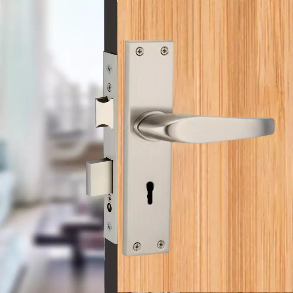 Harrison S-99 Series Mortise Lock Set 70 mm Zamak 3 SS/CP Finish with 3 Keys, 29701