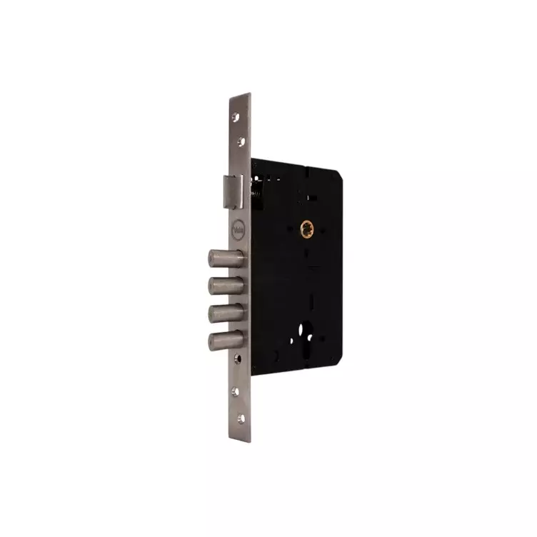 Yale Premium Residential Mortise Lock 85 mm C2C Satin Steel Finish 70 mm Backset Steel, 4S-7085-SS