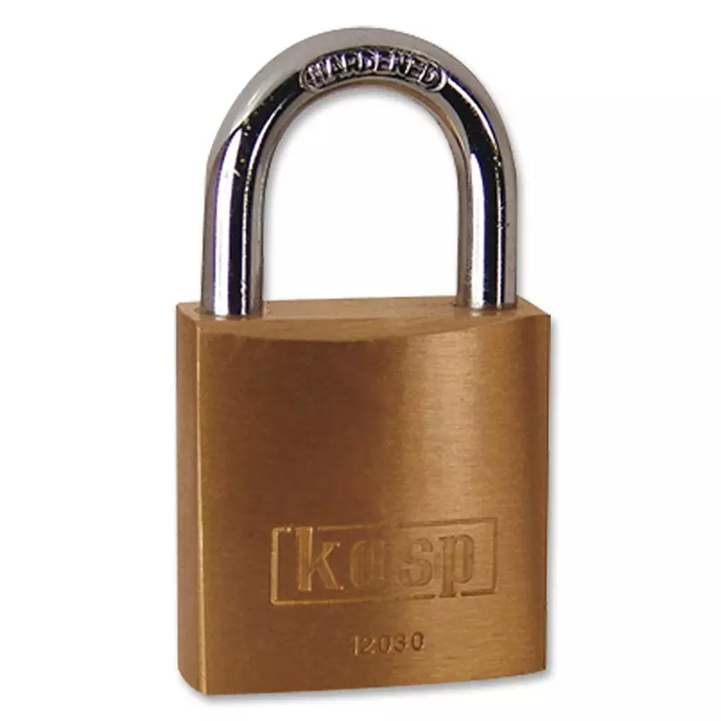KASP SECURITY Padlock, Brass, 30mm, Ka, K12030A1