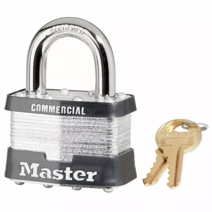 MASTER LOCK Padlock Steel Padlock Keyed Alike 10 mm Shackle 51 mm Body, 5KA