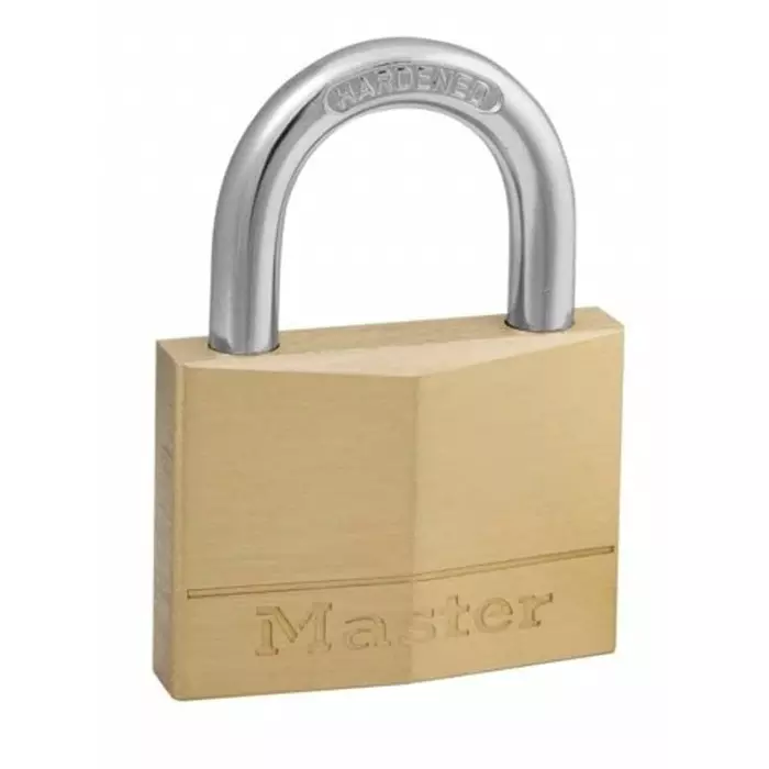 MASTER LOCK Padlock Brass Padlock 7 mm Shackle 50 mm Body, 150EURD