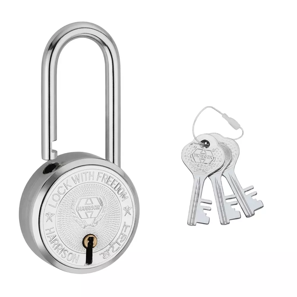 Harrison T-26 L/S Series Padlock 65 mm Steel BCP Finish with 3 Keys, 0245