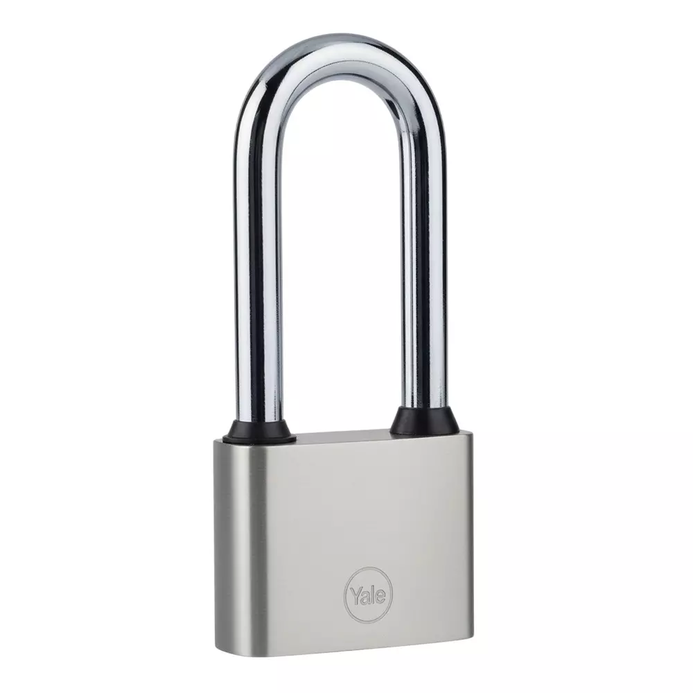 Yale Disc Padlocks 65.6 x 25 mm Shackle Clearance 2 CEN Rating Hardened Steel Polished Finish, Y112/50/165/1