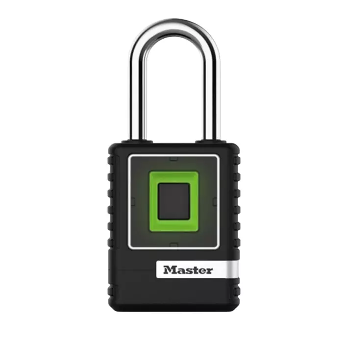 MASTER LOCK Fingerprint Weatherproof Padlock 9 mm Shackle, 4901EURDLHCC
