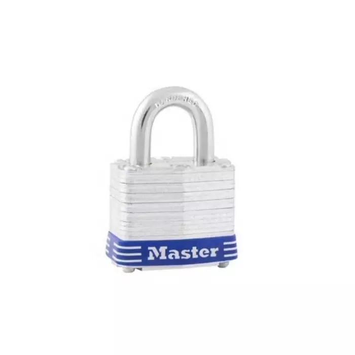 MASTER LOCK Key Steel Padlock 7 mm Shackle, 3EURD