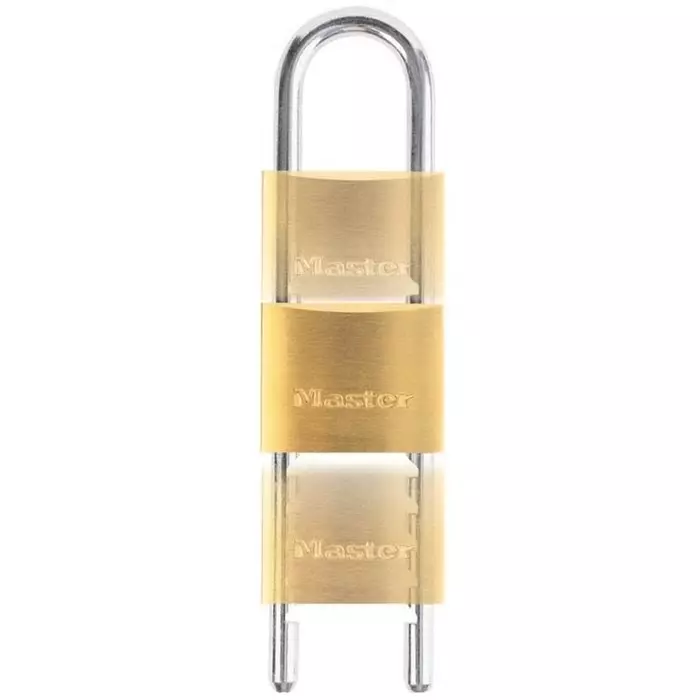 MASTER LOCK Padlock Brass Padlock 8 mm Shackle 50 mm Body, 1950EURDCC