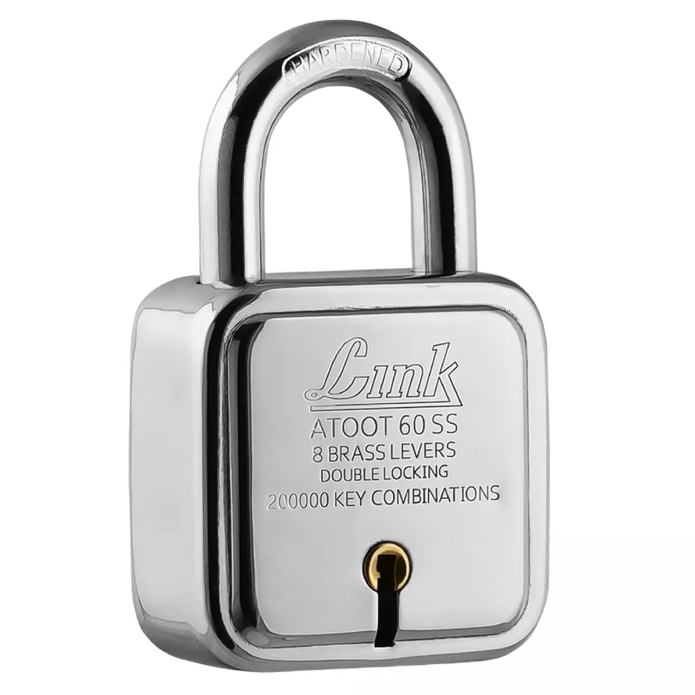 Link Atoot PadLock with 3 Keys Steelness Steel 60 mm