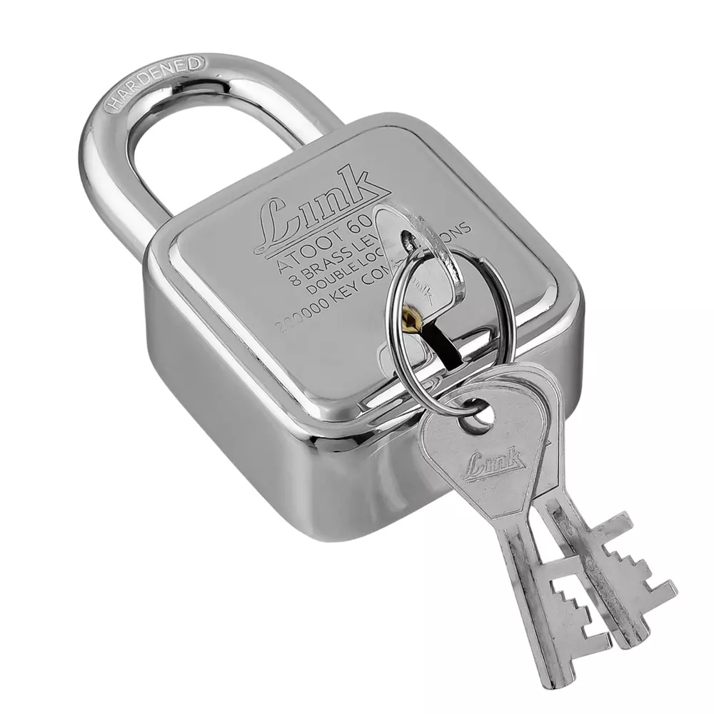 Link Atoot PadLock with 3 Keys Steelness Steel 60 mm