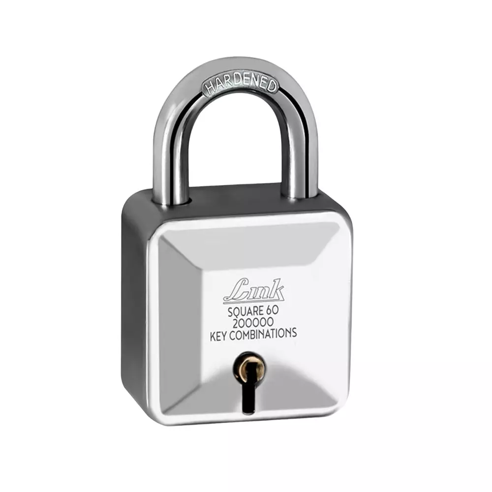 Link Square PadLock with 3 Keys Steelness Steel 60 mm