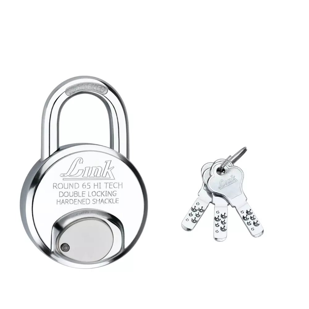 Link HI - Tech PadLock with 3 Keys Steelness Steel 65 mm