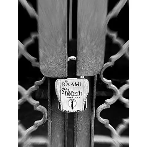 ALONE LOCKS Atoot 68 mm Steel Chrome 4 Keys Door Padlock