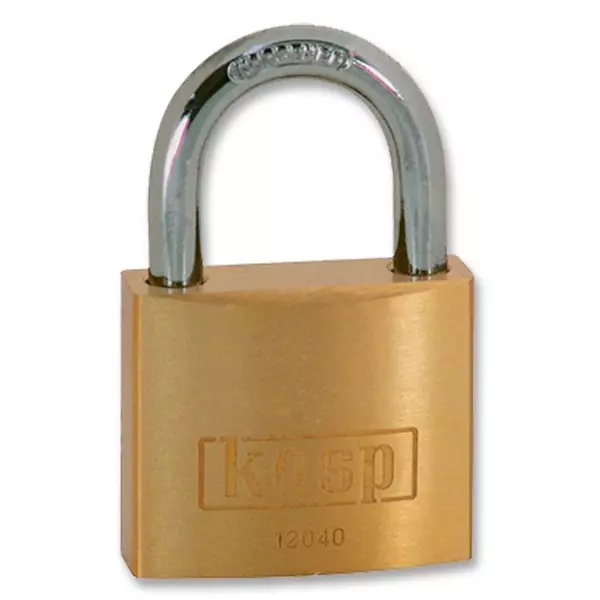 KASP SECURITY Padlock, Brass, 40mm, Ka, K12040A1