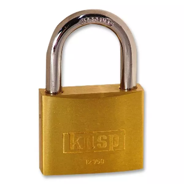 KASP SECURITY Padlock, Brass, 50mm, K12050