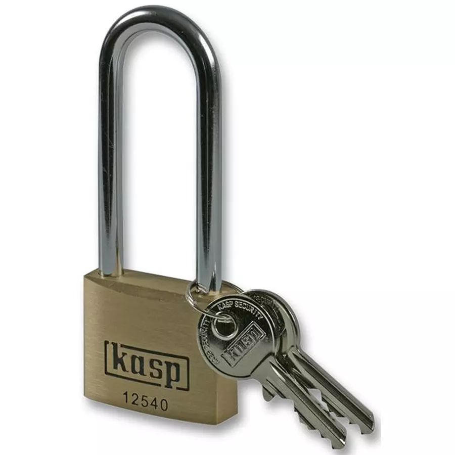 KASP SECURITY Padlock, Brass, Ls, 40X63mm, K12540L63