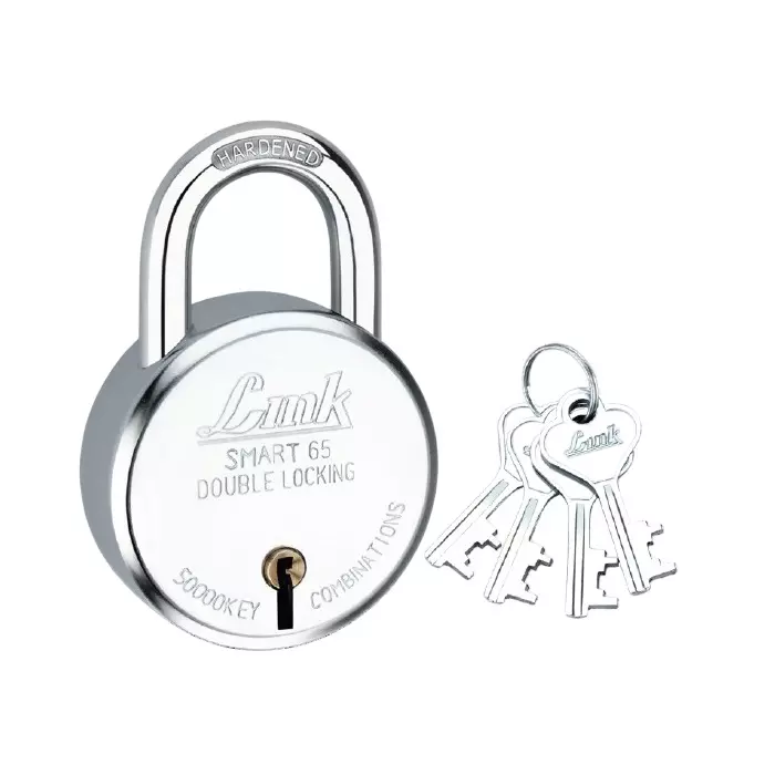 Link Smart PadLock with 4 Keys Steelness Steel 65 mm