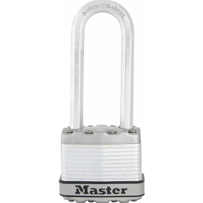 MASTER LOCK Key Weatherproof Steel Padlock 8 mm Shackle, M1EURDLJ
