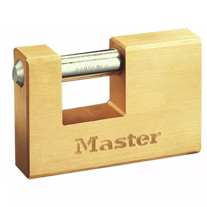 MASTER LOCK Padlock Brass Padlock 12 mm Shackle 85 mm Body, 608EURD