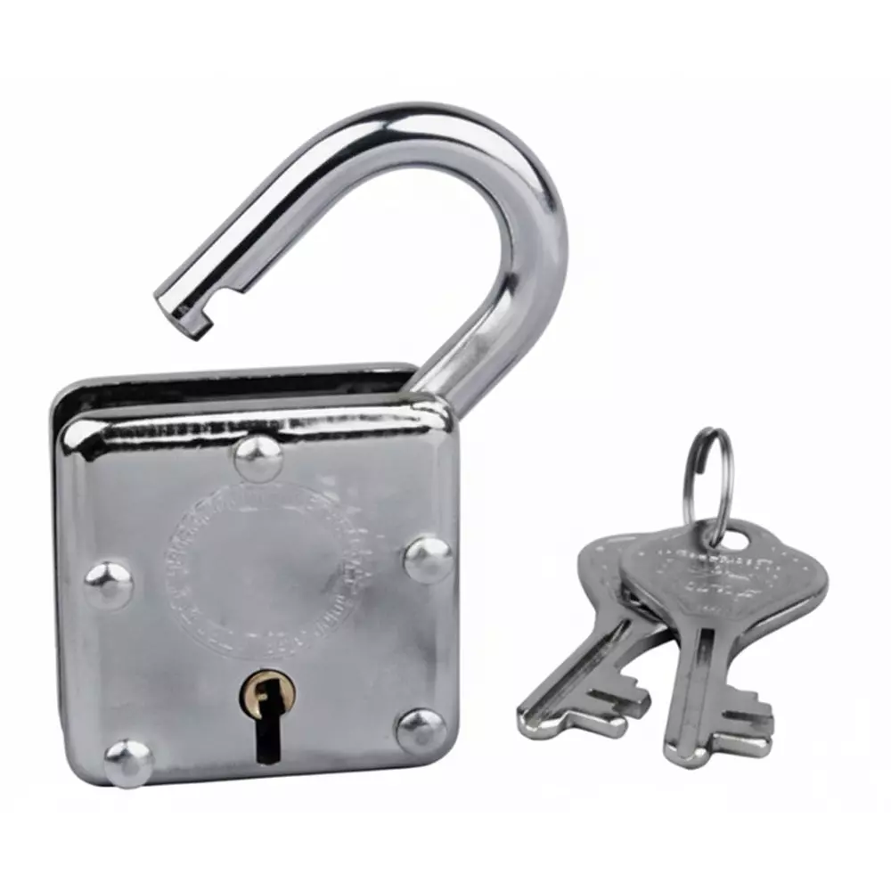 Harrison FIGHTER Series Padlock 50 mm Mild Steel BCP Finish with 2 Keys, 0686