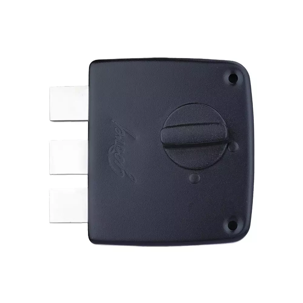 Godrej Reversible Pin Cylinder 1CK Deadbolt Tribolt Compact Textured Black Finish, 4514