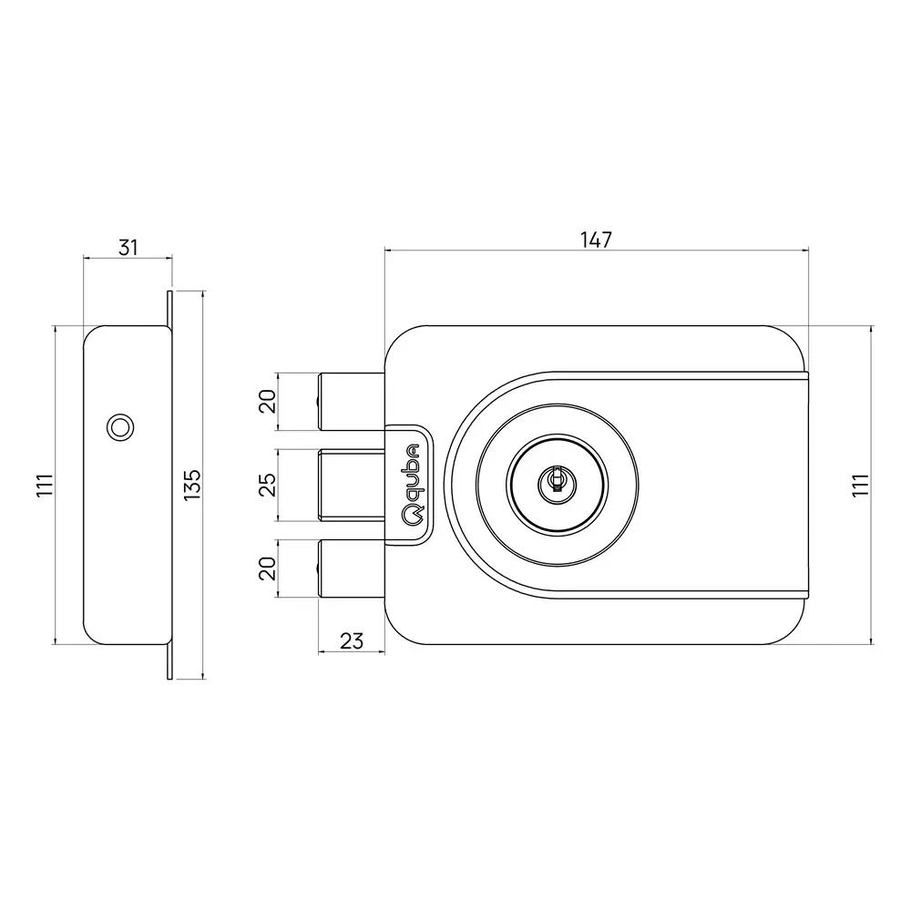 quba-trident-lock-with-pull-handle-combo--both-side-key-with-dimple-key-abm-finish-q-239