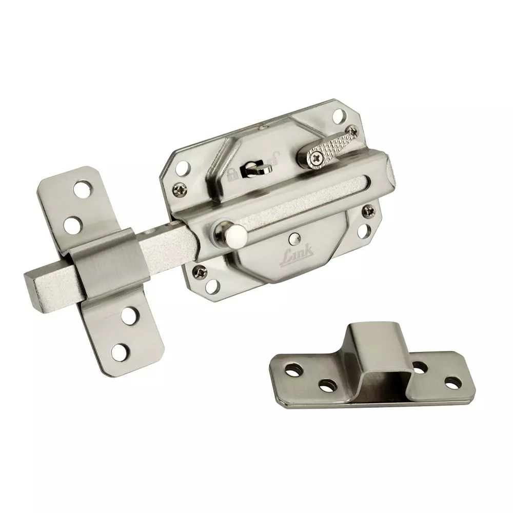 Link Sparta Main Door Lock 3 Keys 6 Turn Stainless Steel Finish