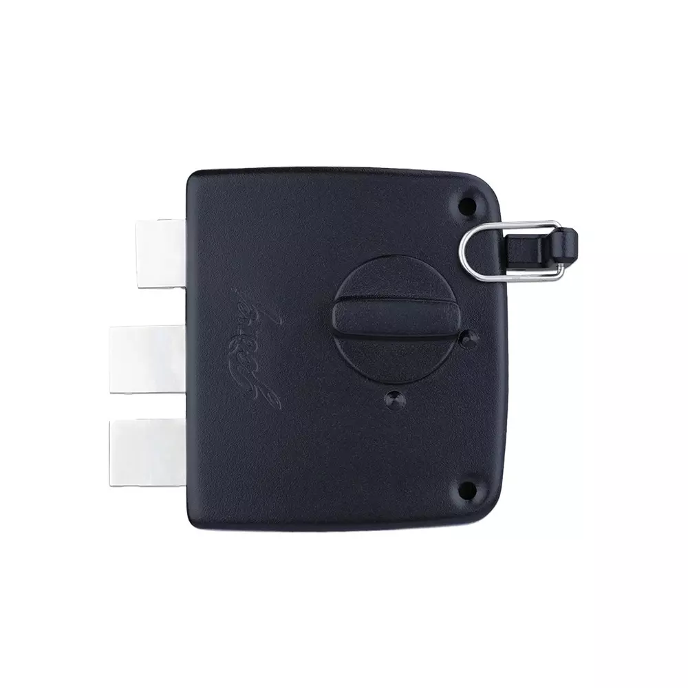Godrej Reversible Pin Cylinder 1CK Latchbolt Tribolt Compact Textured Black Finish, 4513