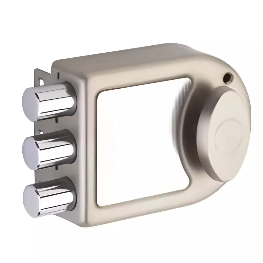 Jainson Locks Protec Armor X3 Ultra + Led 4 Keys Matt Satin Finish, 325