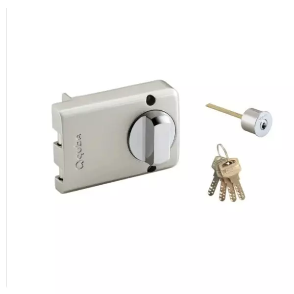 Quba Endura Vertibolt Lock- 1 Side Key / Knob With Dimple Key SS Finish, Q 220