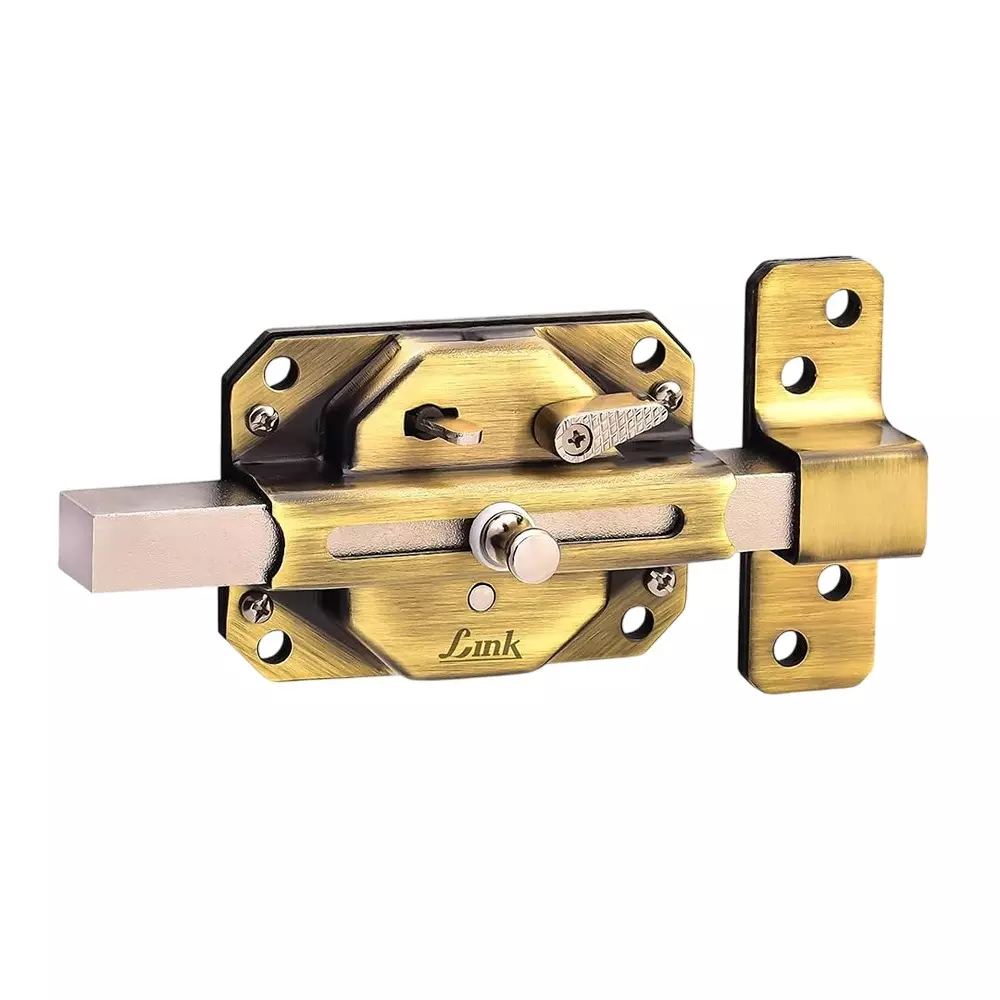 Link Sparta Main Door Lock 3 Keys 6 Turn Antique Finish