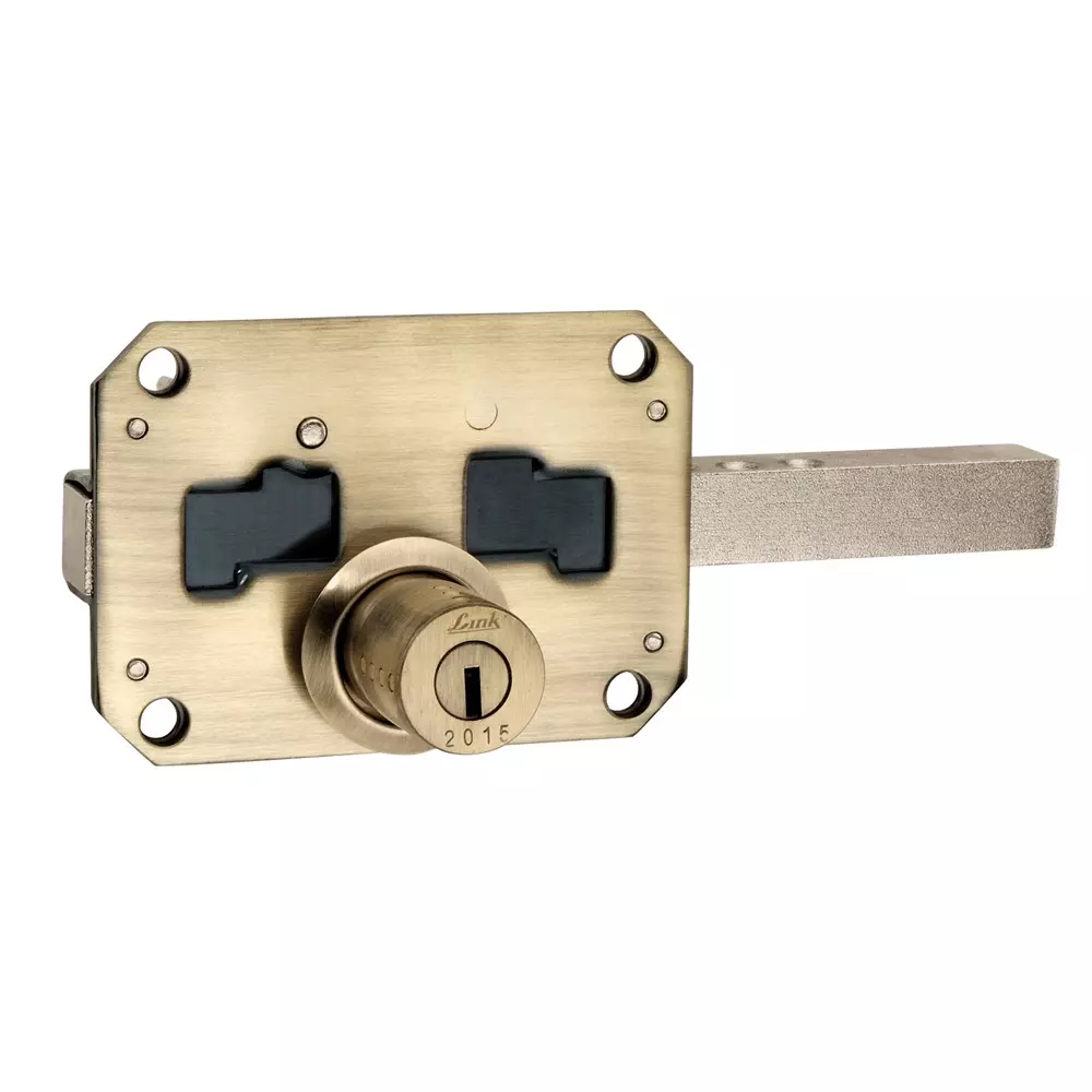 Link Sparta Main Door Lock 3 Keys 6 Turn Antique Finish