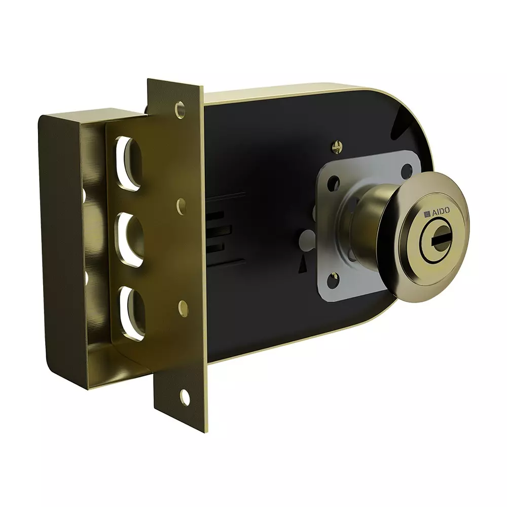 AIDO XL-C 1208 Rim Lock Tri Version Antique Finish
