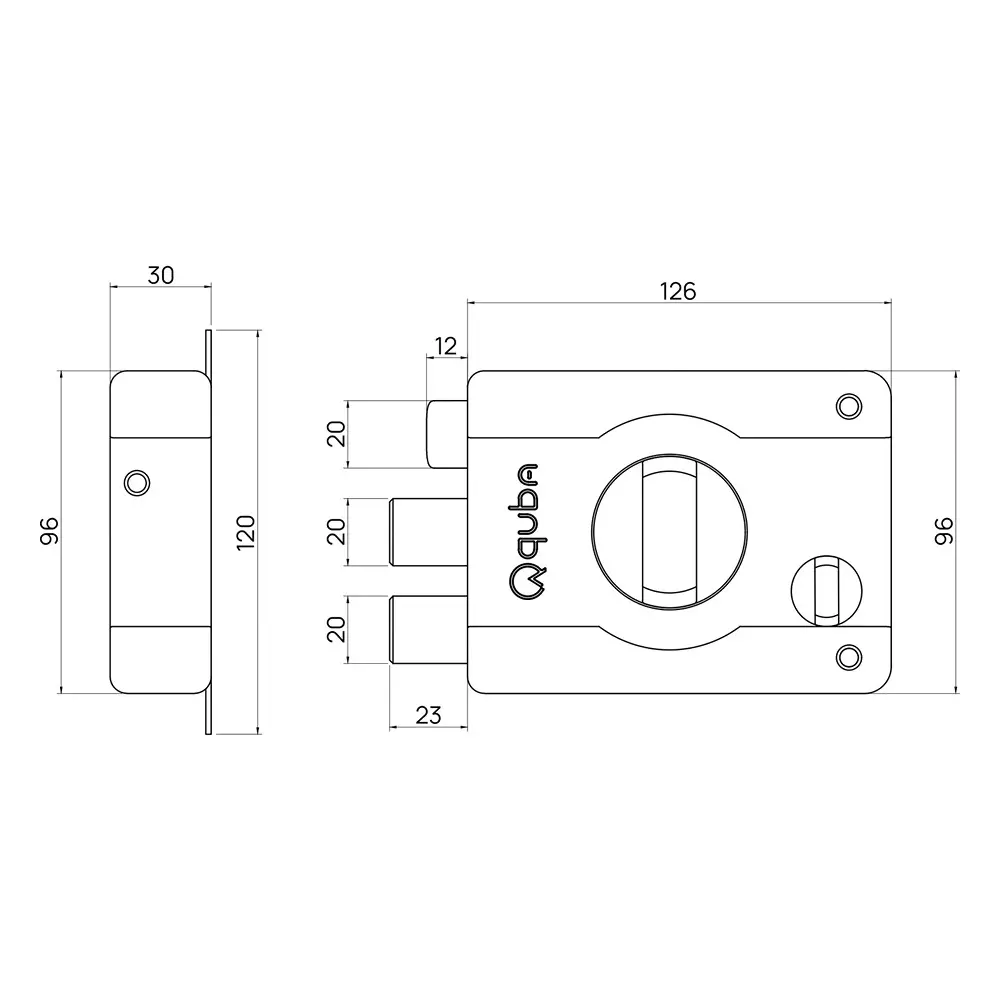 quba-armour-plus-lock-1-side-key-knob-with-dimple-key-ss-finish-q-253