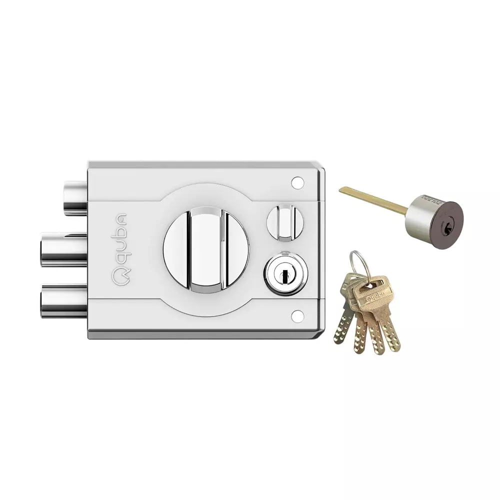 Quba Armour Plus Lock- With Lockable Knob SS Finish, Q 255