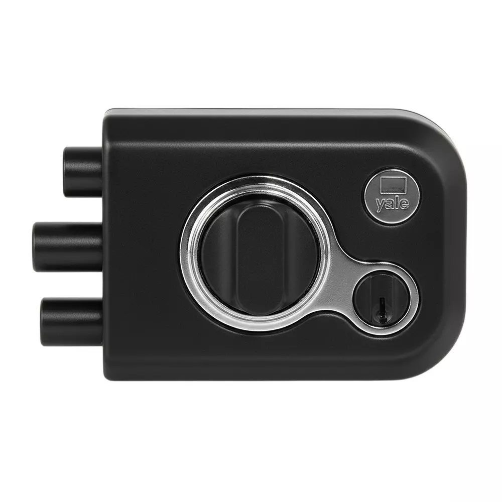 Yale Kratos Rim Lock 14 Pin Thumbturn with Key Black Matt and Black Nickel Finish 4 Dimple Key, KRT-LB-TT (BM/BN)