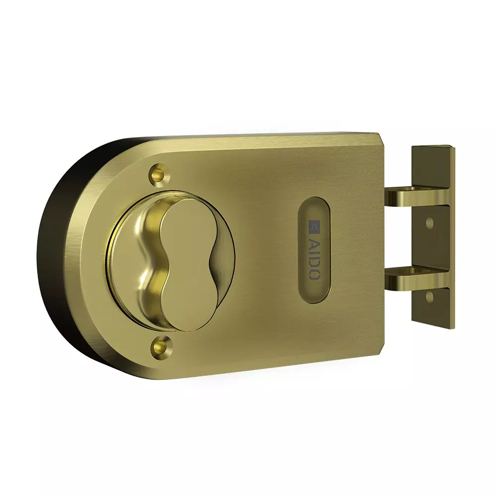 AIDO XL-C 1210 Rim Lock Vertical Antique Brass Finish
