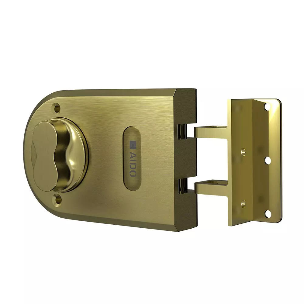 AIDO XL-C 1210 Rim Lock Vertical Antique Brass Finish