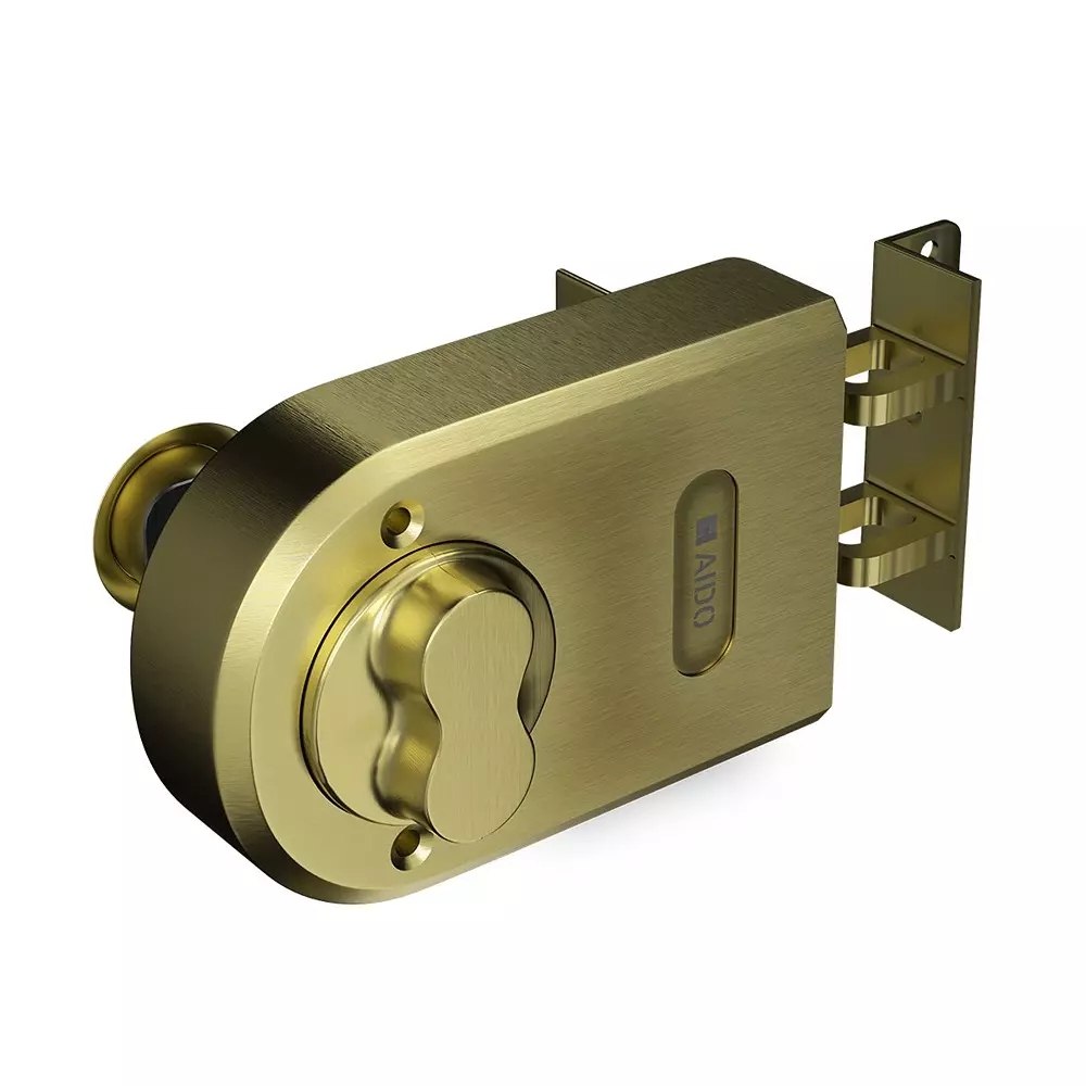 AIDO XL-C 1210 Rim Lock Vertical Antique Brass Finish